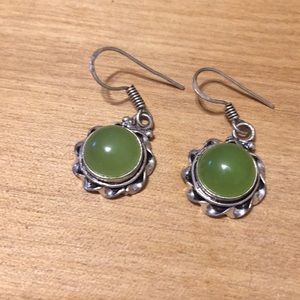 Sterling silver 925 peridot earrings 💎